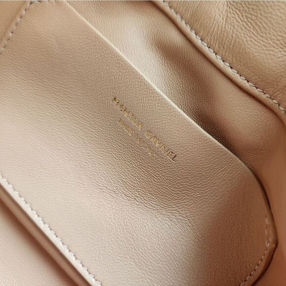 Mansur Gavriel Bloom Leather Mini Bag In Pale Pink - Picture 9 of 12